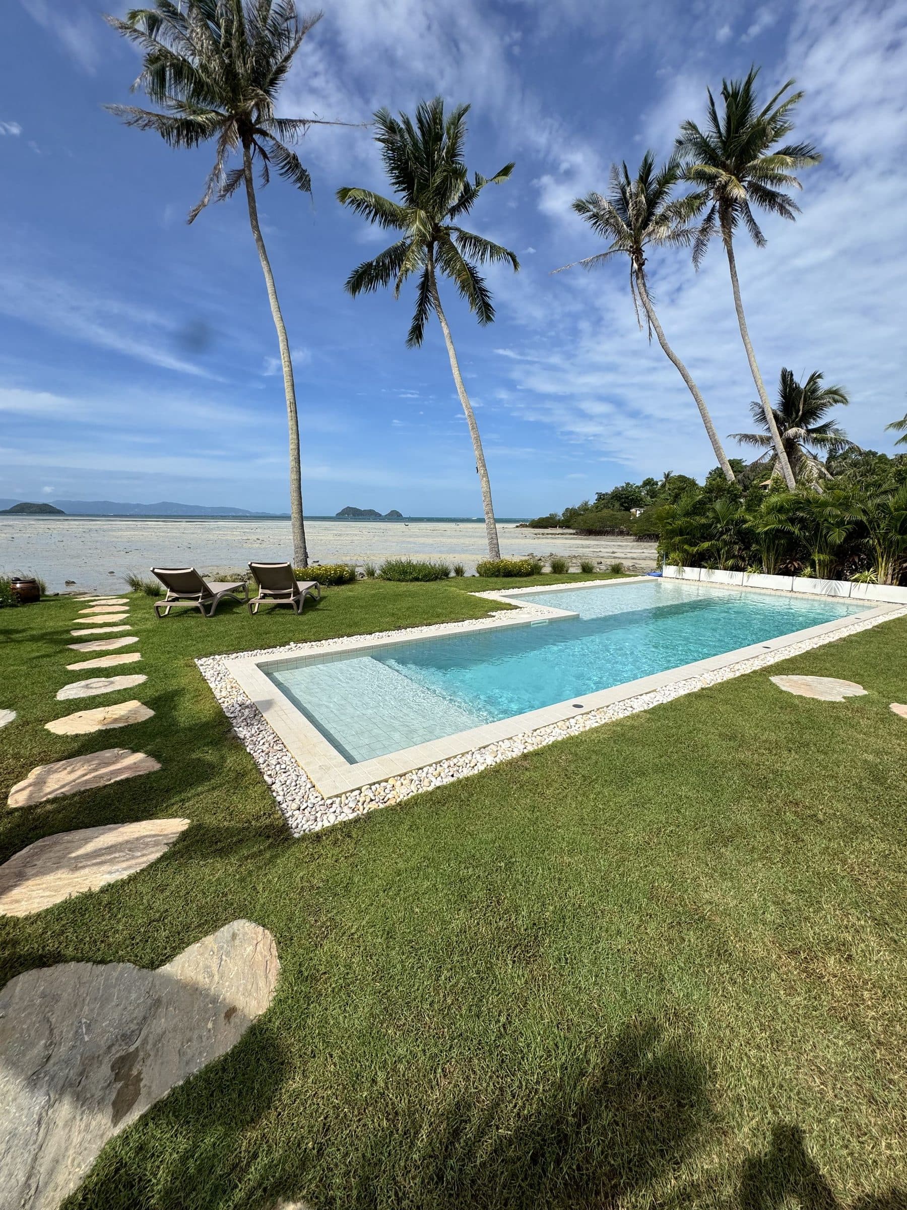 La Vie En Rose, Villa 1 at Hin Kong Villas by Satori — private pool, palms and Hin Kong Beach